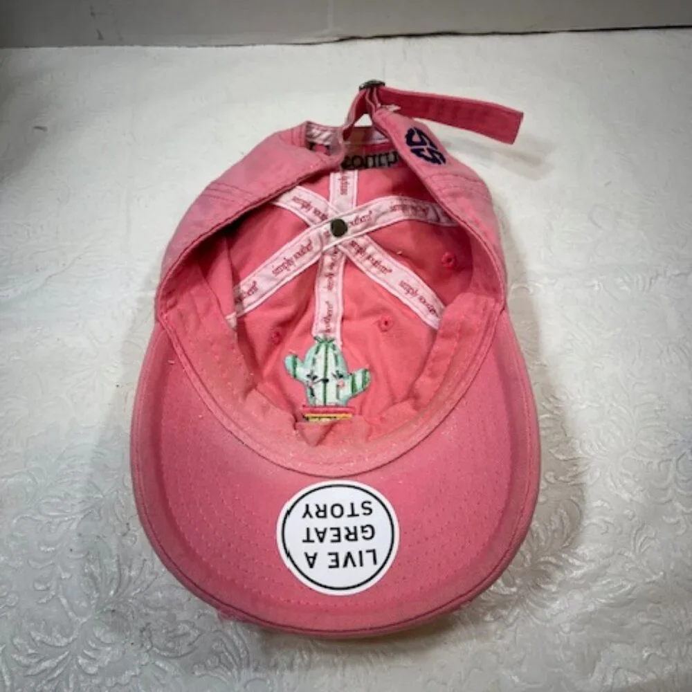 Simply Be-you-tiful Distressed Cotton Cactus Adjustable Hat Baseball Cap